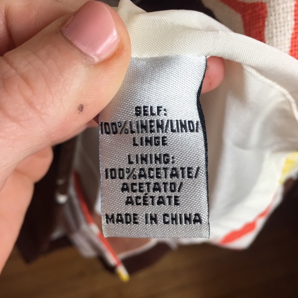 Tibi vintage orange brown strapless pattern dress - Picture 3 of 7